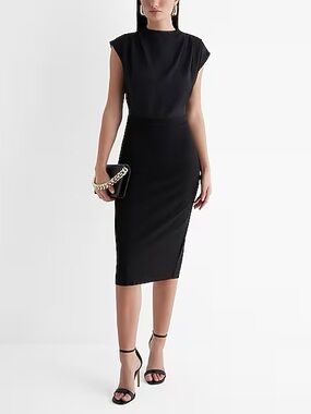 strapless open back dress Plus Size V-Neck Chiffon Midi Ruffles Sleeve Wedding Guest Dress